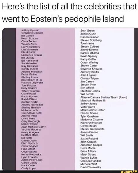 beyonce epstein list